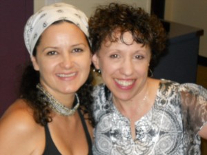 Lisa Marshall and me in the studio.